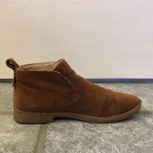 DOLCE VITA BROWN SUEDE SLIP ONS